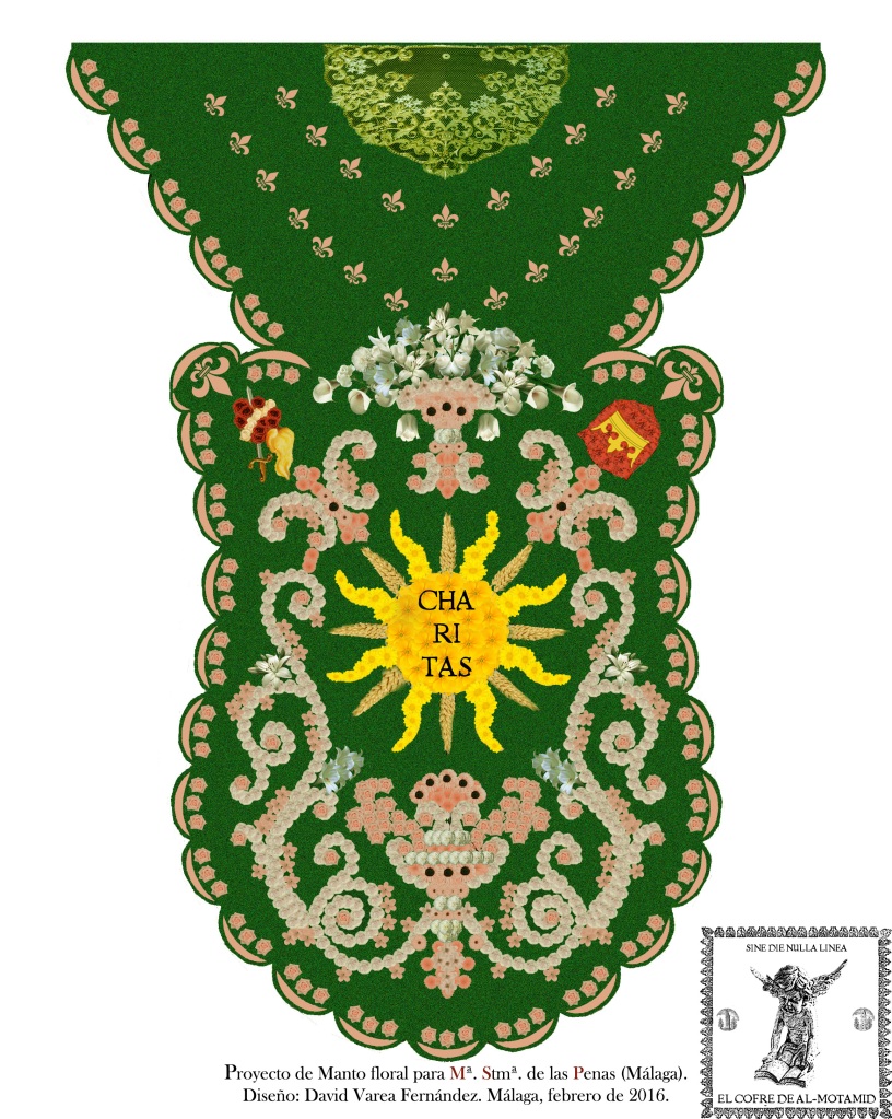 Diseño de manto floral 