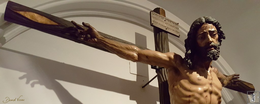 Detalle del Cristo del Gran Amor venerado en la iglesia del Císter.